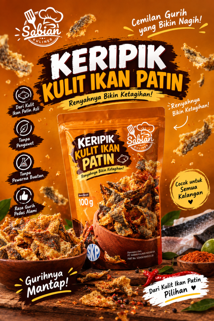 Keripik Kulit Ikan Patin